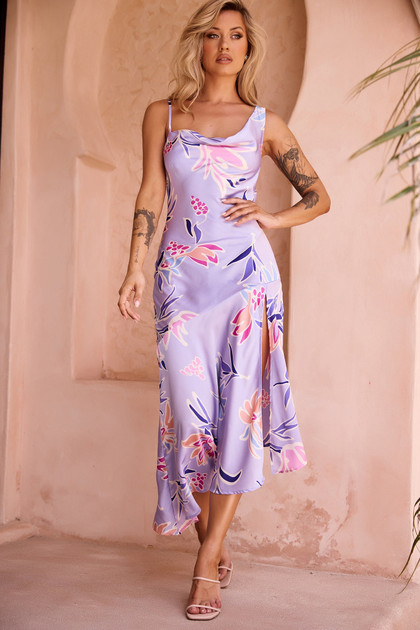 Sonora Midi Dress - Purple | Sage and Paige AUS. Sonora Midi Dress - Purple | Sage and Paige AUS.