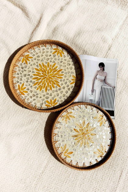 Blooming Season Tray Set - Yellow | Sage and Paige AUS. Blooming Season Tray Set - Yellow | Sage and Paige AUS.