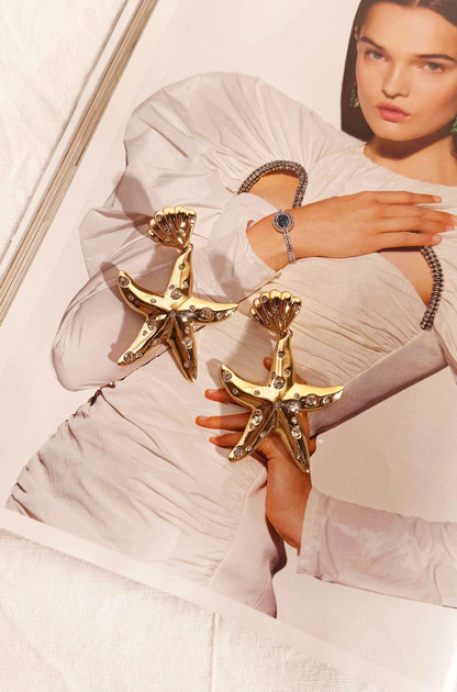 Sea Siren Earrings - Gold