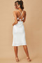 Florence Midi Dress - White | Sage and Paige AUS.