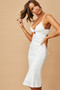 Florence Midi Dress - White | Sage and Paige AUS.