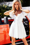 Melanie Mini Dress - White | Sage and Paige AUS.