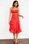 Day To Night Midi Dress - Tangerine | Sage and Paige AUS.