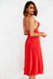 Day To Night Midi Dress - Tangerine | Sage and Paige AUS.