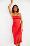 Day To Night Midi Dress - Tangerine | Sage and Paige AUS.