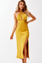 Mercedes Midi Dress - Mustard | Sage and Paige AUS.
