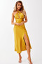 Mercedes Midi Dress - Mustard | Sage and Paige AUS.