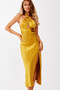 Mercedes Midi Dress - Mustard | Sage and Paige AUS.