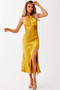 Mercedes Midi Dress - Mustard | Sage and Paige AUS.