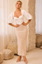 Inner Power Satin Top - White | Sage and Paige AUS.