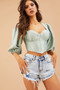 Daisy Denim Shorts - Washed Blue | Sage and Paige AUS.