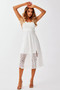 Ease Up Midi Dress - White | Sage and Paige AUS.