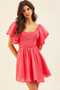 Italian Summer Mini Dress - Watermelon | Sage and Paige AUS.