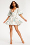 Shade Of Passion Mini Dress - Green | Sage and Paige AUS.