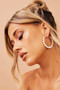 Tuscany Sun Ear Hoops - White | Sage and Paige AUS.