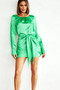 Holiday Film Mini Dress - Emerald | Sage and Paige AUS.
