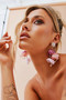 Glitz And Glam Earrings - Pink | Sage and Paige AUS.