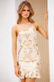 Taking Action Mini Dress - Gold | Sage and Paige AUS.