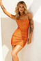 Venus Mini Dress - Orange | Sage and Paige AUS.