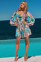 Catherine Mini Dress - Beige Multi | Sage and Paige AUS.