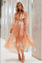 Here & There Maxi Dress - Orange | Sage and Paige AUS.