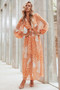 Here & There Maxi Dress - Orange | Sage and Paige AUS.