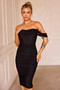 Main Character Midi Dress - Black