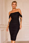 Main Character Midi Dress - Black