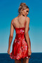 Nights Like This Satin Mini Dress - Red | Sage and Paige AUS.