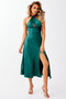 Mercedes Midi Dress - Forest Green | Sage and Paige AUS.