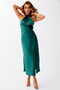 Mercedes Midi Dress - Forest Green | Sage and Paige AUS.