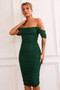 Main Character Midi Dress - Forest Green
