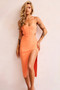 Beth Midi Dress - Orange | Sage and Paige AUS.