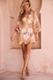 Fresh As A Rose Mini Dress - Yellow | Sage and Paige AUS.