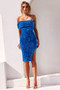 Spark Sequin Midi Dress - Aqua | Sage and Paige AUS.