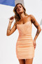 Venus Mini Dress - Neon Orange | Sage and Paige AUS.