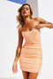 Venus Mini Dress - Neon Orange | Sage and Paige AUS.