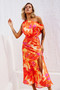 Drive By Midi Dress - Tangerine | Sage and Paige AUS.