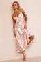 Vintage Summer Midi Dress - Rose | Sage and Paige AUS.