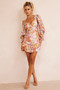 Addison Mini Dress - Orange Multi | Sage and Paige AUS.