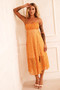 Ease Up Midi Dress - Mustard | Sage and Paige AUS.