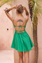 Tangelica Mini Dress - Emerald | Sage and Paige AUS.