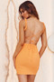 Beach Club Mini Dress - Orange | Sage and Paige AUS.