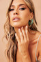 Canyon Moon Earrings - Green | Sage and Paige AUS.