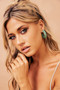 Canyon Moon Earrings - Green | Sage and Paige AUS.