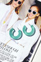 Canyon Moon Earrings - Green | Sage and Paige AUS.