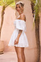 Brandi Mini Dress - White | Sage and Paige AUS.
