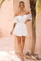 Brandi Mini Dress - White | Sage and Paige AUS.