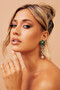 Ethereal Drop Earrings - Green | Sage and Paige AUS.