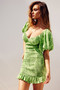 Cody Mini Dress - Green | Sage and Paige AUS.